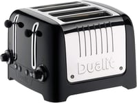 Dualit Lite 4 Slice Toaster Gloss Finish 46205 (Black Trim)