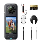 Insta360 X4 Invisible Dive Bundle - 8K Waterproof 360 Action Camera, 4K Wide-Angle Video, Invisible Selfie Stick, Removable Lens Guards, 135 Min Battery Life, AI Editing, Stabilization