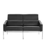 Fritz Hansen - Serie 3300 2-sits soffa, Läder: Kat. 7 Grace Walnut - Soffor - Arne Jacobsen - Brun