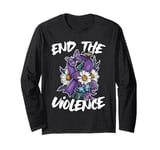 Domestic Violence Awareness End The Violence Support DV Long Sleeve T-Shirt