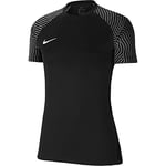 Nike Women's Dri-FIT Strike II Short Sleeve Jersey, Black/Black/White, S