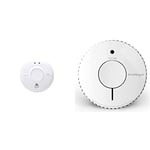 FireAngel SW1-R Smoke Alarm, White & FireAngel Optical Smoke Alarm with 10 Year Sealed For Life Battery, FA6620-R (ST-622 / ST-620 replacement, new gen), White