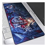 Azur Lane Tapis de Souris XL 900x400mm Hydrorésistant Anime Mouse Pad Grand Tapis de Souris Gamer avec Base en Caoutchouc Anti-Glissant Surface Texturée pour Ordinateur et PC, A