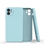 Coque Silicone Pour iPhone 12 / iPhone 12 Pro Couleur Bleu Protection Objectif