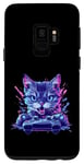 Coque pour Galaxy S9 manette de jeu gamer chat idée de jeu inspiration créative