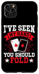 Coque pour iPhone 11 Pro Max Jeu de cartes de poker Jetons de jeu Bluff