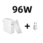 118W PD USB-C ordinateurs portables adaptateur secteur type-c chargeur rapide pour MacBook Pro barre tactile - Type 96W-EU