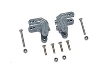 Losi 1/8 LMT 4WD Solid Axle Monster Truck LOS04022 Upgrade Parts Aluminium Front Or Rear Shock Mount - 2Pc Set Grey Silver