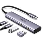 UGREEN Hub USB C vers 2A2C 4 Data Ports 5Gbps Adaptateur Multiport Compatible avec iPhone 16 15 Série MacBook iPad Pro Air 2024 Steam Deck XPS Surface Galaxy S24 Tab S9 Ultra