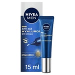 NIVEA MEN Eye Cream (15ml) - Reduces wrinkles, bags, Anti-age Hyaluron