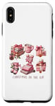 Coque pour iPhone XS Max Christmas In The Air Rose Noël Fille Femme