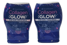 Healthspan Collagen Glow With Hyaluronic Acid For Hair Skin Nails 56ml x 2