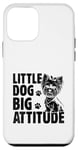 Coque pour iPhone 12 mini Little Dog Big Attitude Yorkshire Terrier Yorkshire Yorkie Dog