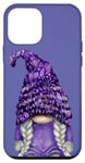 Coque pour iPhone 12 mini Trendy Very Peri Floral Aesthetic With Cute Purple Gnome