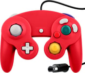 Wired Choc Classique Controller Gamepad Joystick Joypad Compatible Pour Nintendo Gamecube Ngc Wii Console Jeux Vidéo Couleur Rouge