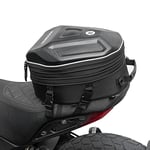 ROCKBROS Sac de Selle Moto, Top Case Universel 30-35L, Valise Coffre pour Moto Étanche avec Housse de Pluie, Sac de Bagage Moto Réfléchissant Extensible