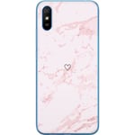 Kännykkäkuori Xiaomi Redmi 9AT-laitteelle, jossa on Roosa Sydän kuvio