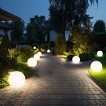 Boule lumineuse solaire 10 cm boule lumineuse solaire jardin led décoration de jardin boule solaire pour extérieur petit, durée d'éclairage environ