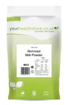 yourhealthstore 100% Pure Skimmed Milk Powder 300g, Made in Britain with British Milk, Low in Fat, No Additives, No Soy Lecithin, Vegetarian, (Recyclable Pouch)