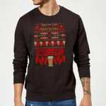 Shaun Of The Dead You've Got Rouge On You Pull de Noël - Noir - XXL