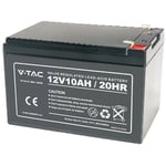 V-tac - Batterie au plomb 12V 10Ah pour alarme, ups, terminaux de vidéosurveillance T2 1783560mm 23452