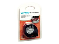 DYMO LetraTAG - Ruban métallique - argenté(e) - Rouleau (1,2 cm x 4 m) 1 rouleau(x) - pour LetraTag LT-100H, LT-100T, QX50, XR