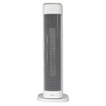 Oscillating Tower Fan Heater, 2000 W, 3 Heat Modes, White, Igenix IGHT020DW