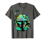 Star Wars Classic Hawaiian Print Boba Fett Helmet T-Shirt C2 T-Shirt