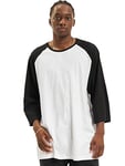 Urban Classics mens Raglan T-Shirt, white/black, L