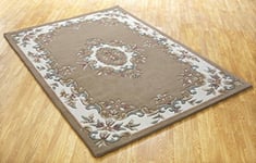 Rugs Direct Rug, 100% Wool, Beige, 160cm x 235cm