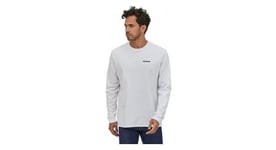 T shirt patagonia l s p 6 logo responsibili blanc homme