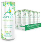 ASPIRE Healthy Energy Drink 12  Cans Lemon - Lime – Zero Calories & Zero Sugar