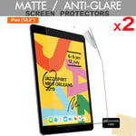 2x ANTIGLARE MATTE Screen Protector Cover Guards for iPad 9 8 7 9th Gen 10.2"