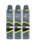 Dove Mens Anti-Perspirant Men+Care Advanced Sport Fresh 72H Protection Deo, 200ml, 3 Pack - Cream - One Size