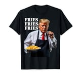 Trump Fries Funny Fast Food Meme Fight Fight Fight Fist Pump T-Shirt