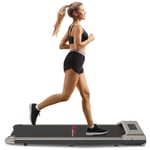 Under Desk Treadmill with Remote Control & LCD Display Installation Free(Grey)