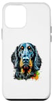 Coque pour iPhone 12 mini Gordon Setter Pop Art et Splash Art Gordon Setter