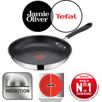 Tefal Jamie Oliver 28cm Frying Pan Stainless Steel Suitable All Hobs