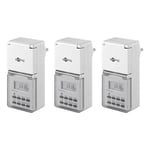 Goobay Digital Timer IP44, 3-pack