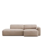 NO GA - Brick 2-Seater Chaise Lounge Open End Left - Shadow Beige - Sofaer - no-ga-studio - Beige