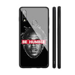 IIFENGLE Redmi Note 7 Pro Case, Tempered Glass Back Cover Soft Silicone Bumper Compatible with Redmi Note 7 Pro AM-82 Kendrick Lamar