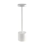 Uppladdningsbar LED bordslampa - Vit, touch dimbar, CCT, IP20 - Dimbar : Dimbar, Kulör : CCT (Varm till Kall Vit)