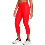 Nike CZ9238-673 W NK DF Fast Crop Leggings Femme Chile Red/(Reflective Silv) Taille XS