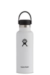 Hydro Flask 18oz (532ml) Standard Mouth Drink Bottle White