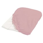 CANDIDE - Housse De Matelas à Langer, Absorbante, Coins Élastiqués, Lavable En Machine à 60°C, Fabriqué En Europe, Tissu Éponge 80% Coton 20% Polyester, 50x75cm (Rose)