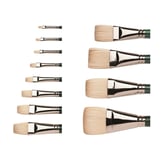 Winsor & Newton Winton Oil Hog Brushes - Short/long Round/flat, Fan Or Filbert