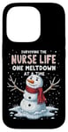 iPhone 14 Pro Nurse Xmas Surviving The Nurse Life One Meltdown At A Time Case