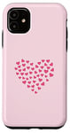 Coque pour iPhone 11 Pink Heart Love Graphic Icon Filled With Little Hearts