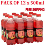 BARR Red Kola Sparkling fruit & Low Sugar  12 x 500ml Bottles Free Delivery UK