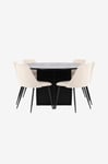 Venture Home - Matbord Strada med stol Night - Beige